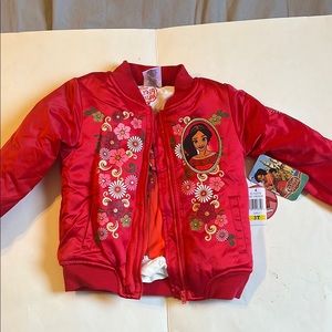 Red Floral Embroidered Jacket